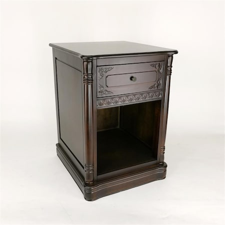 Wayborn 18 x 20 x 26 in. 1 Drawer Table, Brown JC017